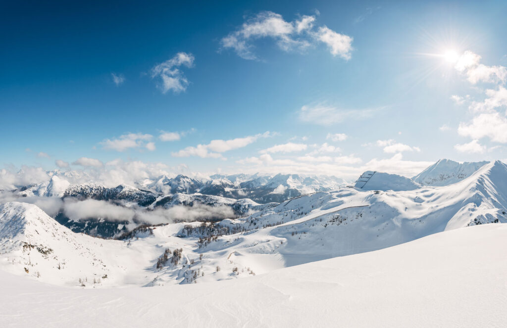 Das Skigebiet Zauchensee im Winter