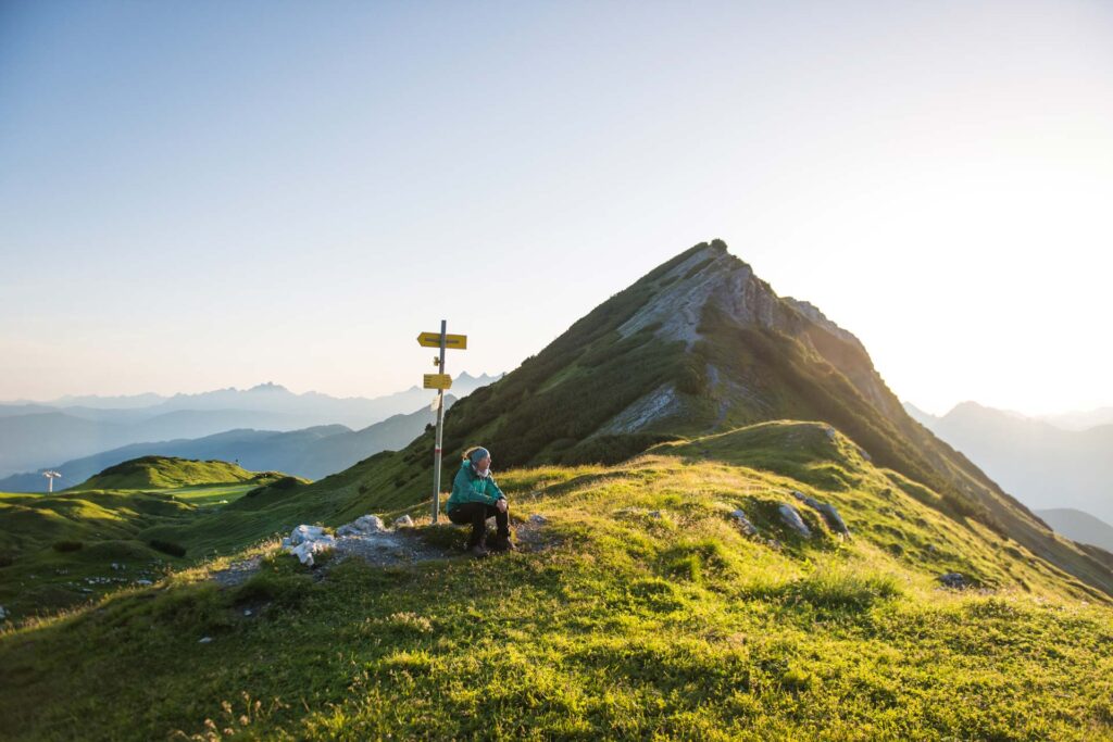 Sonnenaufgang am Berg in Altenmarkt-Zauchensee