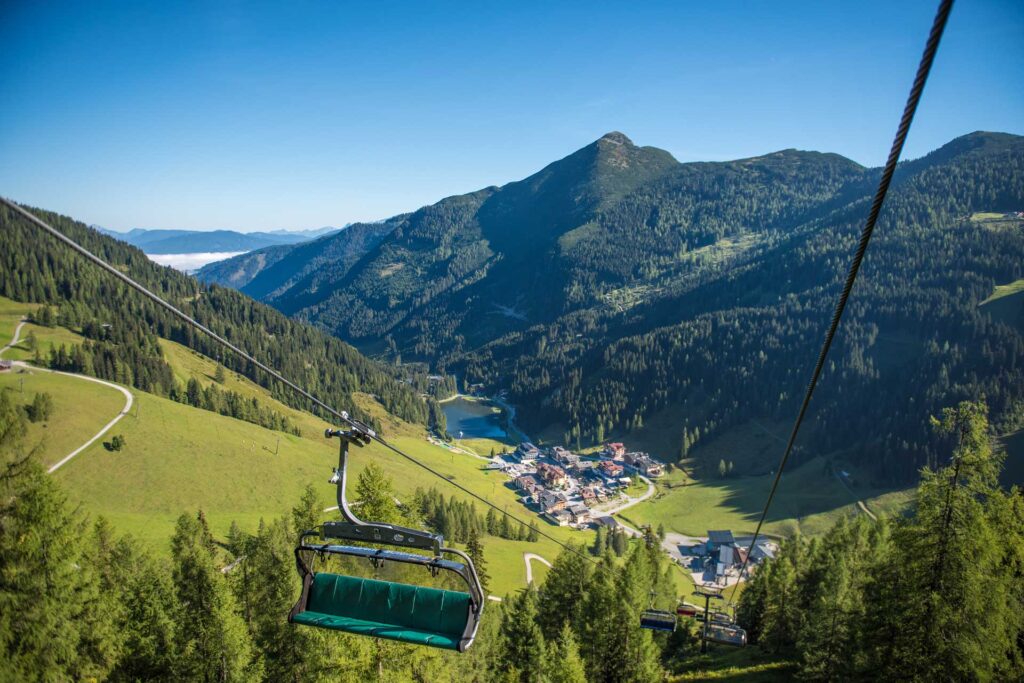 Sessellift Von Zauchensee Im Sommer